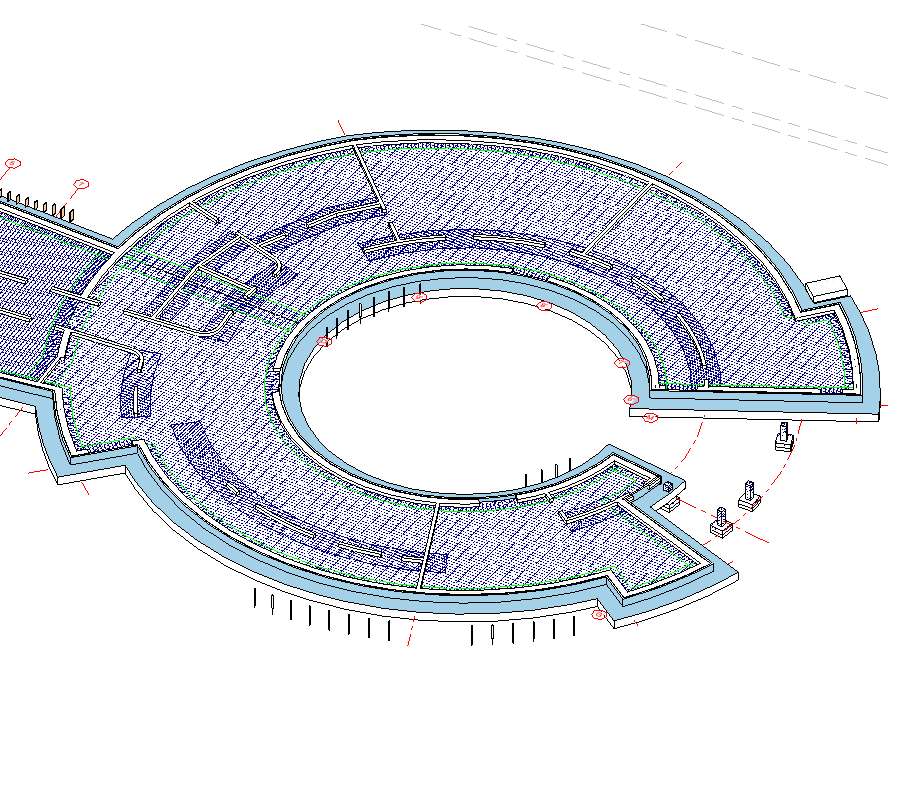 Revit modelis — pamatu plāns